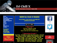 Tablet Screenshot of djchillx.com